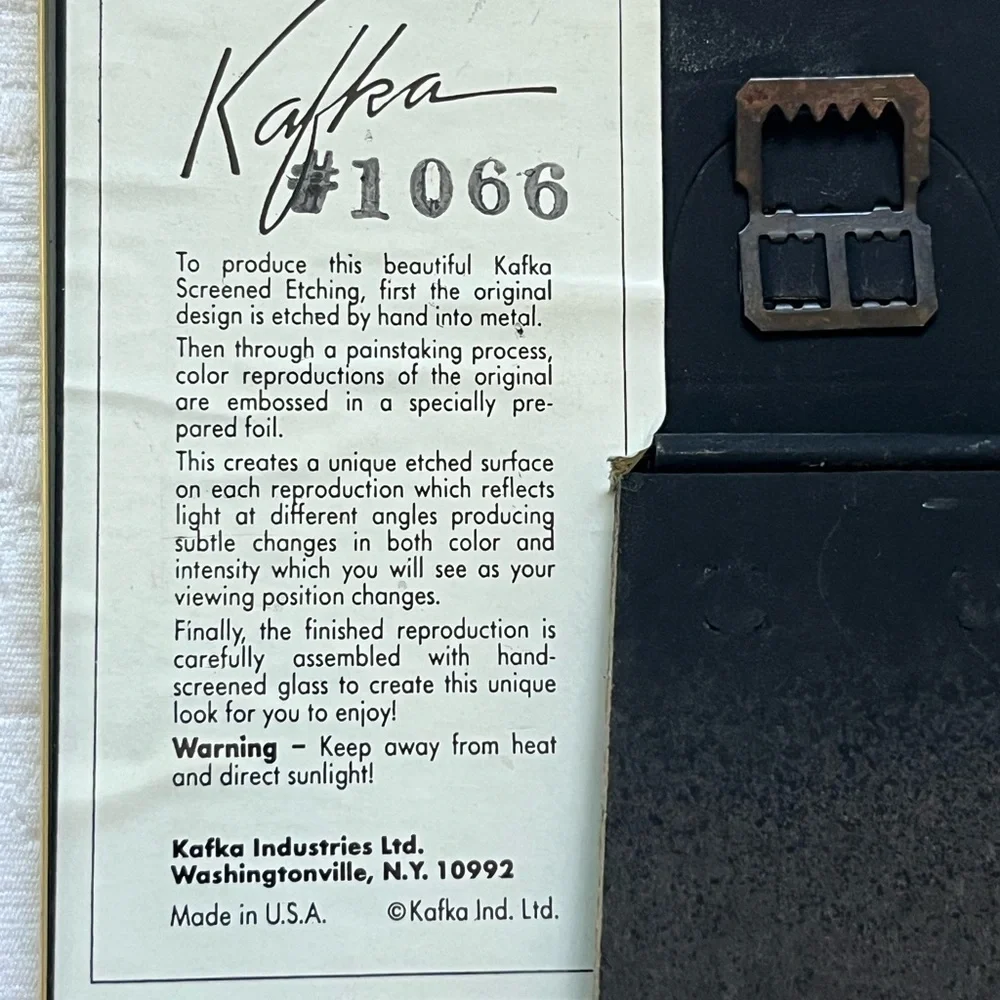 Kafka Industries Ltd vintage kafka